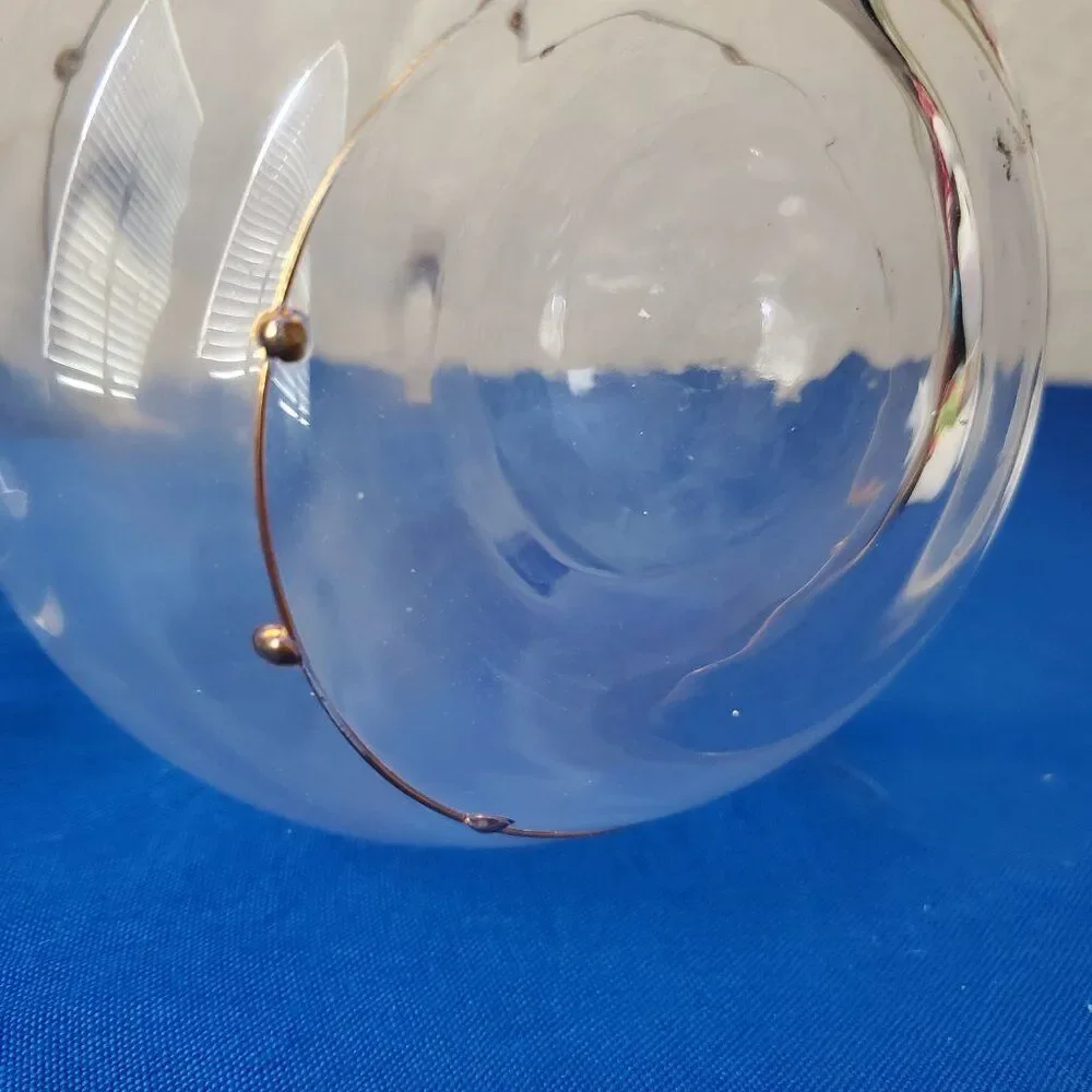 VTG Gold Dot Swirl Glass Decanter 2004